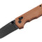 Couteau pliant Boker Magnum Rockstub Brown Micarta 14C28N acier 14C28N lame 67 mm