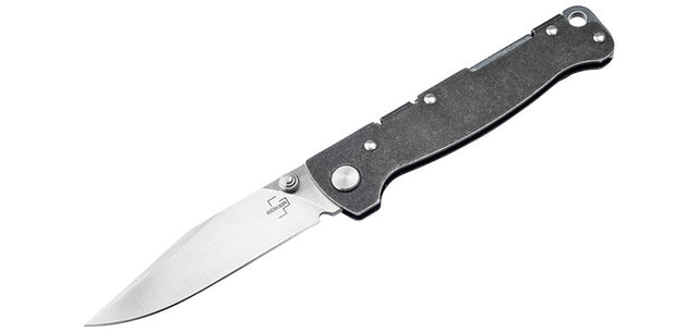 Couteau pliant Boker Plus Atlas Clippoint TS acier D2 lame 73 mm lame clip point