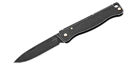 Couteau pliant Boker Plus Atlas Mini Dark acier 12C27 Inox lame 42 mm
