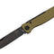 Couteau pliant Boker Plus Atlas OD Green acier 12C27 lame 75 mm lame drop point