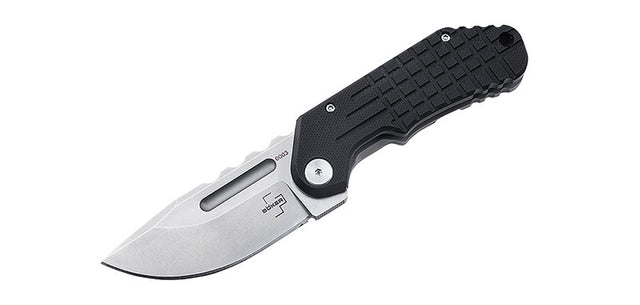 Couteau pliant Boker Plus Dvalin Folder Drop acier D2 lame 70 mm lame drop point
