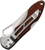 Couteau pliant CIMO Gecko 7 lame 70 mm manche bois avec passage de dragonne