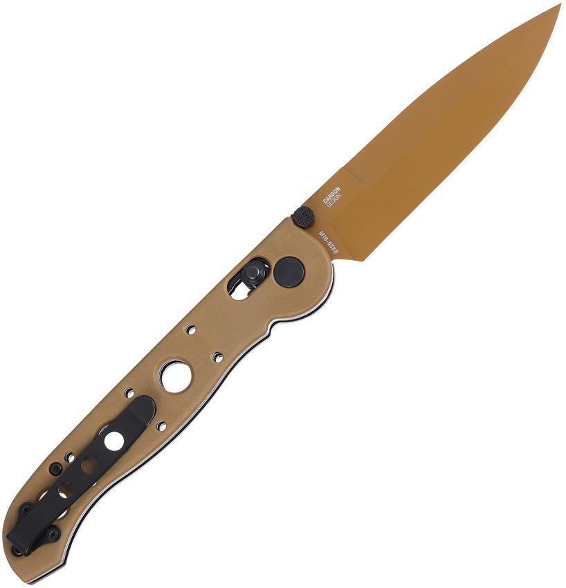 Couteau pliant CRKT M16-03XD acier D2 lame spear point 89 mm avec clip de poche