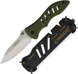 Couteau pliant Camillus Field acier 420 lame 70 mm manche nylon avec clip de poche