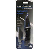 Couteau pliant Cold Steel Click-N-Cut lame drop point 70 mm manche polymère
