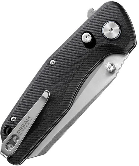 Couteau pliant Dreamtech D3442 acier D2 lame tanto 83 mm manche G10