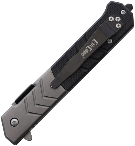 Couteau pliant ElitEdge 10-A106 acier 420C lame 102 mm manche titane