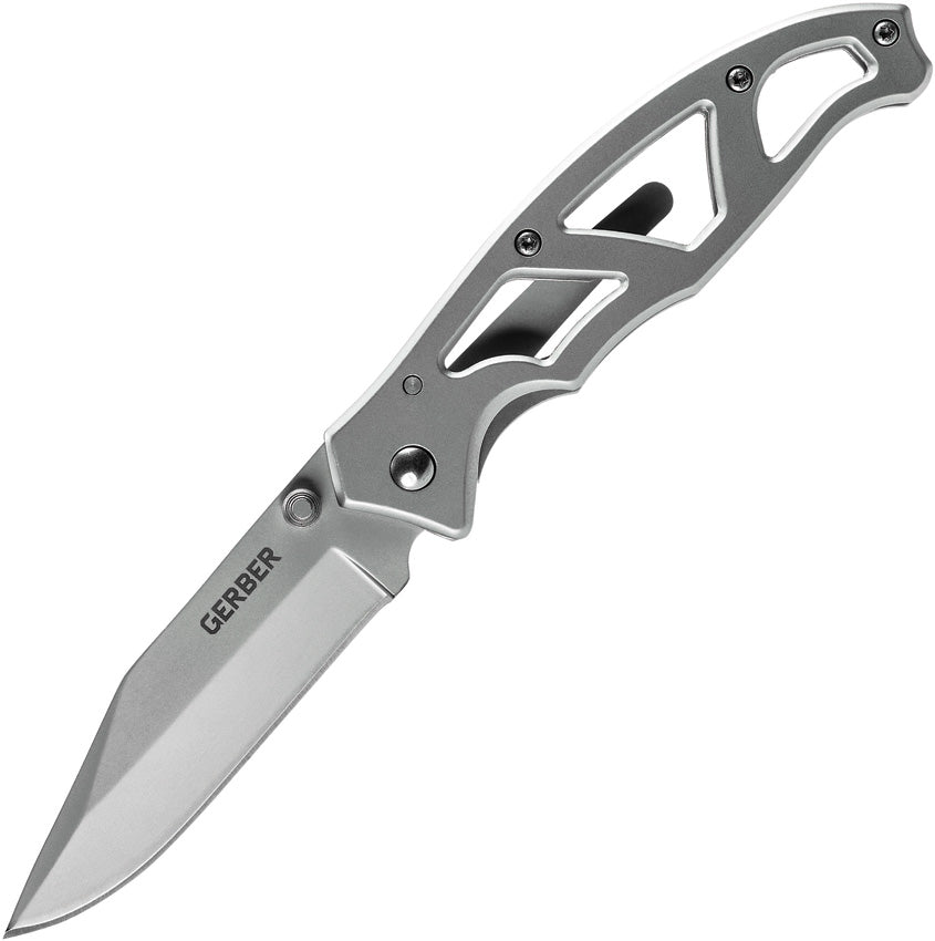 Couteau pliant Gerber Paraframe I lame clip point 76 mm manche acier inoxydable