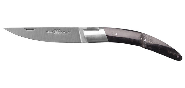 Couteau pliant Goyon Stylver STYLBUFF acier 12C27 Sandvik lame 120 mm