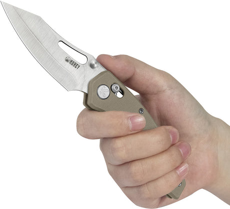 Couteau pliant Kubey Caiman acier San Mai M2 lame 80 mm manche G10
