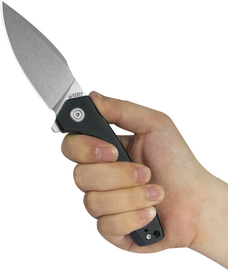 Couteau pliant Kubey Calyce acier 14C28N lame 89 mm manche G10 avec clip de poche
