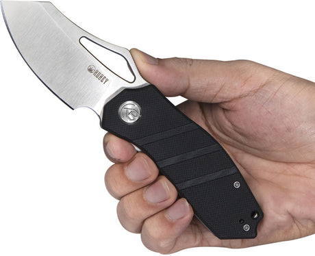 Couteau pliant Kubey Ceyx acier D2 lame tanto 75 mm manche G10 avec clip de poche