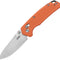 Couteau pliant Kubey Freki acier 14C28N lame drop point 80 mm manche G10