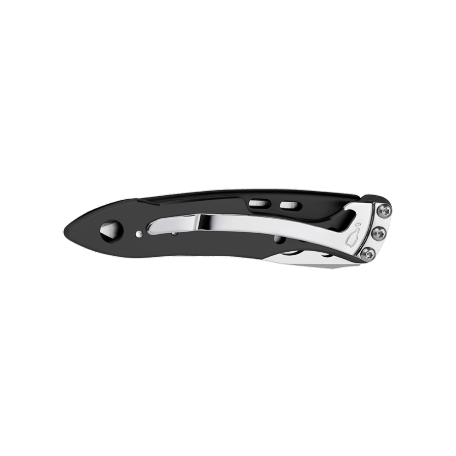 Couteau pliant Leatherman Skeletool KB lame 420HC de 6,6 cm, clip amovible