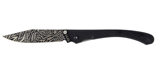 Couteau pliant Lug C63 Animal acier 7Cr17MoV lame 80 mm lame clip point