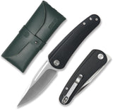 Couteau pliant MOLSECT Orbit acier 14C28N lame drop point 83 mm manche G10