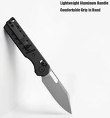 Couteau pliant Miguron Knives Gatov acier D2 lame clip point 73 mm