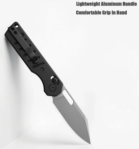 Couteau pliant Miguron Knives Gatov acier D2 lame clip point 73 mm