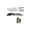 Couteau pliant OPEX Rangers insigne Parachutistes aluminium, 10,5 cm replié