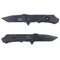 Couteau pliant OPEX Survival Para acier 440, 11,5 cm replié, étui nylon fourni