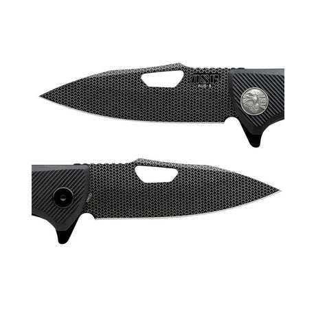 Couteau pliant PDK Engraver's Edition Woven Bones ASP plaquettes G-10 texturées