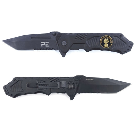 Couteau pliant Patrol Equipement Survival Gendarmerie lame acier 440 de 8,5 cm