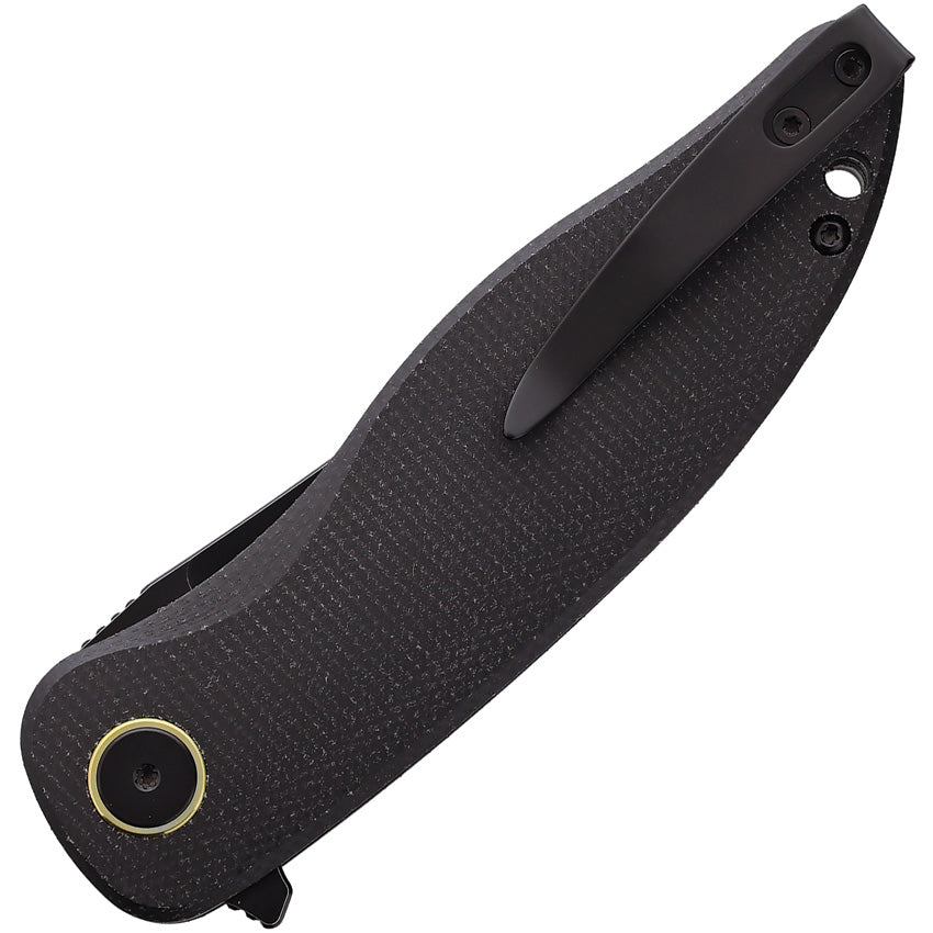 Couteau pliant Petrified Fish Simum acier Bohler K110 lame 89 mm manche micarta