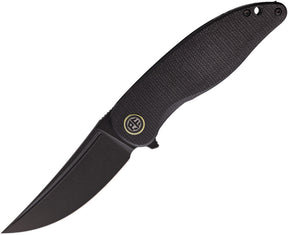 Couteau pliant Petrified Fish Simum acier Bohler K110 lame 89 mm manche micarta