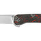 Couteau pliant QSP Osprey shredded acier 14C28N lame 82 mm lame drop point