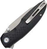 Couteau pliant REMETTE Cool Whale acier 14C28N lame drop point 89 mm