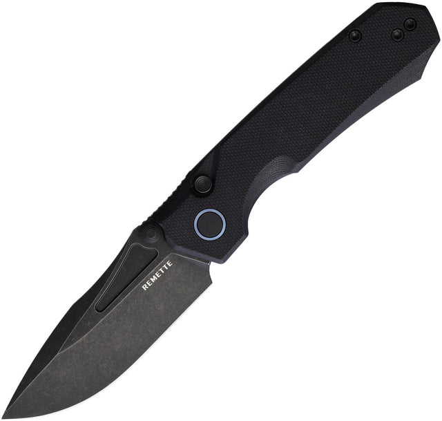 Couteau pliant REMETTE Rhino acier D2 lame 83 mm manche G10 avec étui