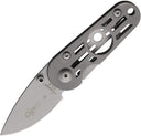 Couteau pliant Rite Edge coupe-cigare acier AUS-8 lame 51 mm manche acier inoxydable