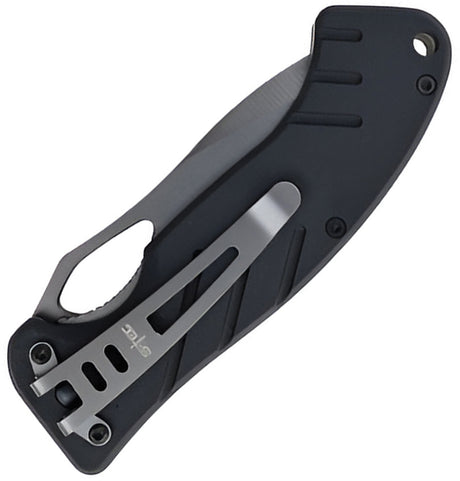 Couteau pliant S-TEC TS018 lame drop point 76 mm manche G10 à ouverture assistée