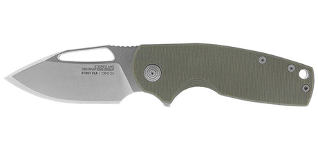 Couteau pliant SOG Stout FLK acier CRYO D2 lame 66 mm lame clip point