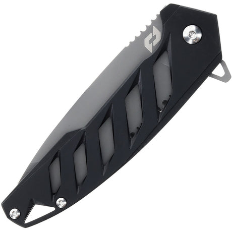 Couteau pliant Schrade Ventricle acier AUS-10A lame tanto 76 mm manche acier inoxydable