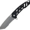 Couteau pliant Schrade Ventricle acier AUS-10A lame tanto 76 mm manche acier inoxydable