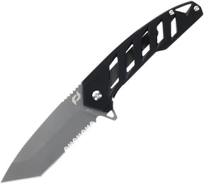 Couteau pliant Schrade Ventricle acier AUS-10A lame tanto 76 mm manche acier inoxydable