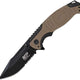 Couteau pliant Smith & Wesson M&P drop point dentelé lame 89 mm manche aluminium