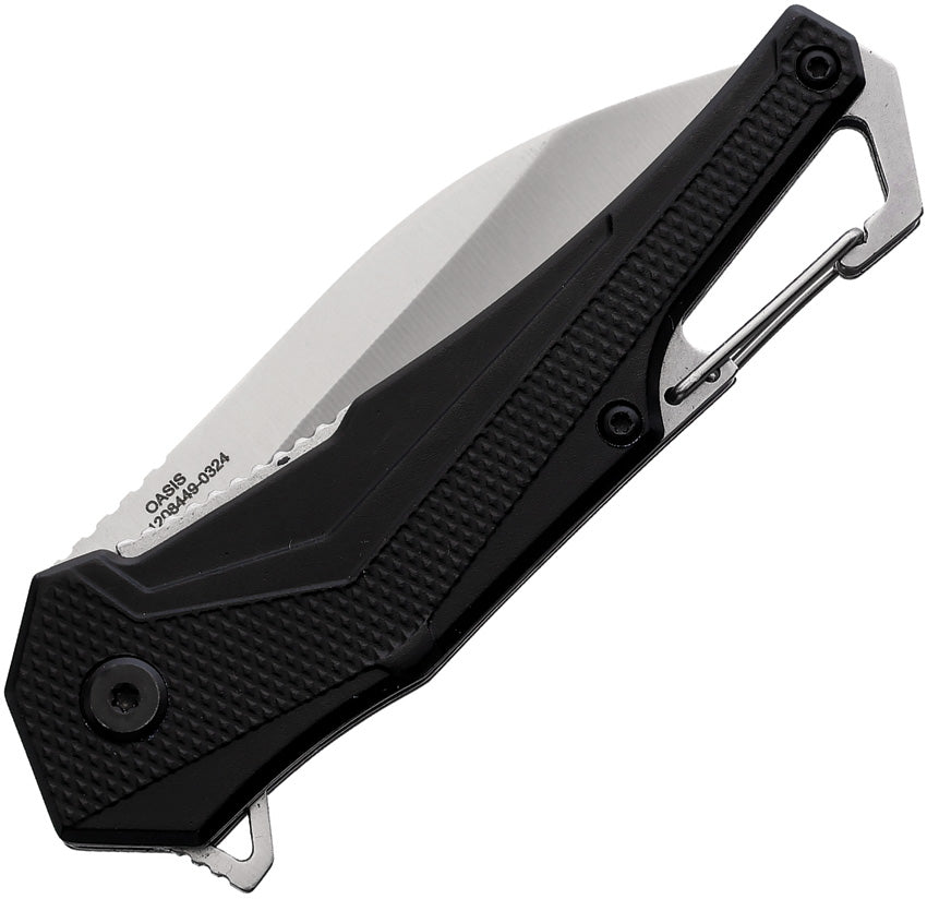 Couteau pliant Smith & Wesson Oasis Carabiner lame 76 mm manche aluminium