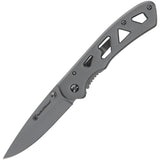 Couteau pliant Smith & Wesson coupe-cigare lame 76 mm manche acier inoxydable