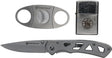 Couteau pliant Smith & Wesson coupe-cigare lame 76 mm manche acier inoxydable