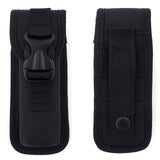Couteau pliant Survival lame acier 440 de 8,5 cm, cran de sûreté et étui