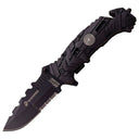 Couteau pliant US Marine Corps 1049 ouverture assistée lame drop point 102 mm manche nylon fibré