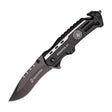 Couteau pliant US Marine Corps Rescue ouverture assistée lame drop point 83 mm brise-vitre