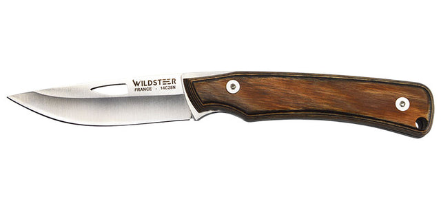 Couteau pliant Wildsteer K-NIF acier 14C28N lame 82 mm lame drop point