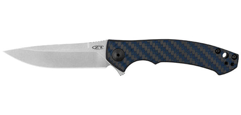 Couteau pliant Zero Tolerance Modèle 450 Blue Carbon Fiber acier CPM MagnaCut lame 83 mm