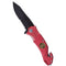 Couteau pliant de secours Mil-Tec Fire Brigade lame 440A de 8,3 cm avec brise-vitre