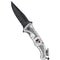 Couteau pliant de secours Mil-Tec Rescue lame 420 de 8,5 cm coupe-sangle et brise-vitre