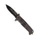 Couteau pliant tactique Mil-Tec Assault à manche G10 lame Spear Point acier 440 9,2 cm avec brise-vitre et flipper
