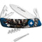 Couteau suisse Swiza D03 Indian Skull 6 outils lame 75 mm acier inoxydable 440